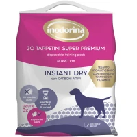 INODORINA Training Pads Instant Dry Быстровпитывающиеся подгузники для домашних животных (с активированным углем) 30 шт