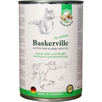 BASKERVILLE Вологий корм для дорослих котів усіх порід (з телятиною та лососем)