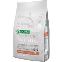 NATURE'S PROTECTION Superior Care White Dogs Grain Free Сухий корм для дорослих собак малих порід з білим забарвленням (з лососем)