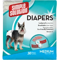 SIMPLE SOLUTION Disposable Diapers Medium Гігієнічні підгузки для собак M
