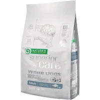 NATURE'S PROTECTION Superior Care White Dogs Grain Free Сухой корм для взрослых собак мелких пород с белой шерстью (с белой рыбой)