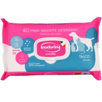 INODORINA Everyday Очищувальні вологі серветки для собак, котів та кроликів (з ароматом тальку)