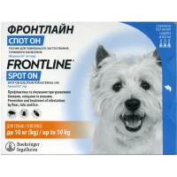 Boehringer Ingelheim Frontline spot-on Краплі для собак від бліх та кліщів (1 піпетка)