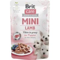 BRIT CARE Mini Lamb Fillets In Gravy Вологий корм для цуценят міні порід (з ягням)