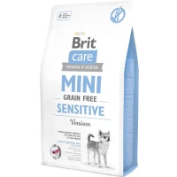 BRIT CARE GF Mini Sensitive Сухой гипоаллергенный корм для взрослых собак мини пород собак (с олениной)