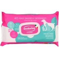 INODORINA Everyday Очищувальні серветки для собак, котів та кроликів (з ароматом білого мускусу)