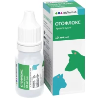 BIOTESTLAB Отофлокс Вушні краплі для котів та собак