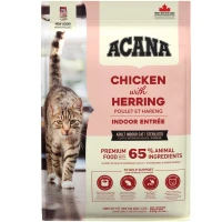 ACANA Indoor Entree Cat Сухой корм для домашних котов (с курицей и селедкой)