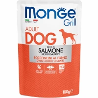 MONGE Dog Grill Вологий корм для дорослих собак усіх порід (з лососем)