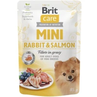 BRIT CARE Mini Вологий корм для дорослих собак малих порід (з кроликом та лососем)