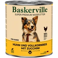 BASKERVILLE Влажный корм для взрослых собак всех пород (с петухом, рисом и цуккини) BASKERVILLE Влажный корм для взрослых собак всех пород (с петухом, рисом и цуккини)