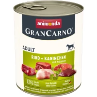 ANIMONDA GranCarno Adult Влажный корм для взрослых собак всех пород (с кроликом и травами)