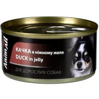 ANIMALL Вологий корм для дорослих собак усіх порід (з качкою в ніжному желе)