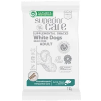 NATURE'S PROTECTION Superior Care White Dogs Hypoallergenic & Digestive Care Ласощі для дорослих собак із білим забарвленням (з лососем)