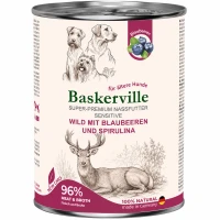 BASKERVILLE Влажный корм для взрослых собак всех пород (с олениной, черникой и спирулиной)