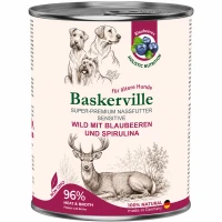 BASKERVILLE Влажный корм для взрослых собак всех пород (с олениной, черникой и спирулиной)