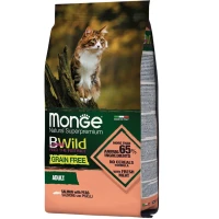 MONGE Cat Bwild Grain Free Сухий корм для дорослих котів усіх порід (з лососем)