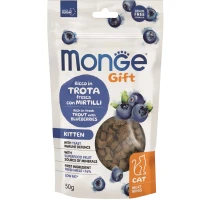 MONGE Gift Cat Kitten Ласощі для кошенят (з фореллю та чорницею)