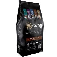 SAVORY Large Breeds Rich in Fresh Turkey and Lamb Сухий корм для собак великих порід (з ягням та індичкою)