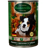 BASKERVILLE Вологий корм для дорослих собак усіх порід (з бараниною та картоплею)