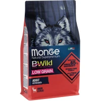 MONGE Dog Bwild Low Grain Сухий корм для дорослих собак усіх порід (з олениною)