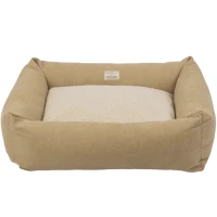 HARLEY AND CHO Haven Canvas Linen Лежак для собак та котів з бортиками
