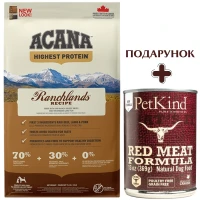 ACANA Ranchlands Dog Recipe Сухий корм для собак всіх порід та вікових категорій (з яловичиною, ягням та свининою)