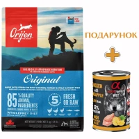 ORIJEN Original Dog Сухий корм для собак усіх порід та вікових категорій (курка, індичка, оселедець)