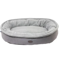 HARLEY AND CHO Donut Fur Gray Лежанка для собак