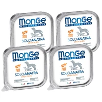 MONGE Dog SOLO 100% Monoprotein Вологий корм для дорослих собак усіх порід (з качкою)