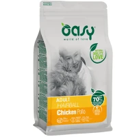 OASY Lifestage Adult Сat Hairball Сухий корм для виведення шерстяних грудочок зі шлунку котів (з куркою)