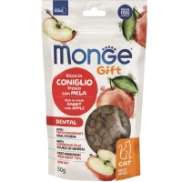 MONGE Gift Cat Dental Ласощі для дорослих котів (з кроликом та яблуком)