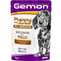 GEMON Puppy & Junior All Breeds Вологий корм для цуценят усіх порід (з куркою)