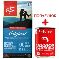 ORIJEN Original Dog Сухой корм для собак всех пород и возрастных категорий (с курицей, индейкой и сельдью)