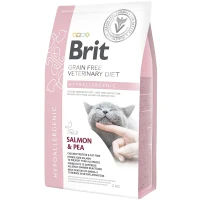 BRIT VetDiets Cat Hypoallergenic Сухой корм для котов с пищевой аллергией (с лососем)