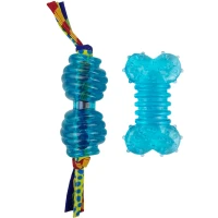 PETSTAGES Orka Chew Pair Набір іграшок для собак "Кісточка та гантель"