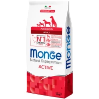 MONGE Dog All Breeds Adult Active Сухий корм для дорослих активних собак усіх порід (з куркою)