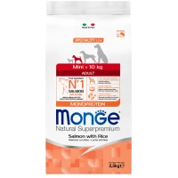 MONGE Dog Mini Adult Сухий корм для дорослих собак малих порід (з лососем)