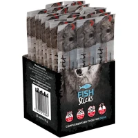 ALPHA SPIRIT Dog Sticks Fish Напіввологі ласощі для дорослих собак всіх порід (з рибою)