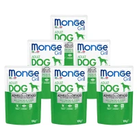 MONGE Dog Grill Вологий корм для дорослих собак усіх порід (з ягням та овочами)
