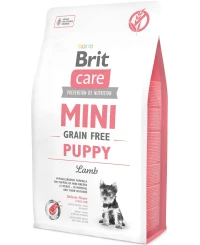 BRIT CARE GF Mini Puppy Сухий гіпоалергенний корм для цуценят міні порід (з ягняти)