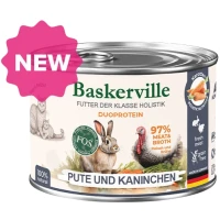 BASKERVILLE FOS Holistic Вологий корм для кошенят та кішок у період лактації (з індичкою та кроликом)