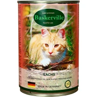 BASKERVILLE Вологий корм для дорослих котів всіх порід (з лососем)