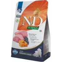 FARMINA N&D Pumpkin Grain Free Сухий корм для цуценят середніх і великих порід (з гарбузом, ягням, чорницею)