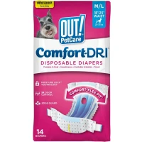 OUT! Comfort‑Dri™ Disposable Diapers Одноразові підгузки для сук середніх та великих порід