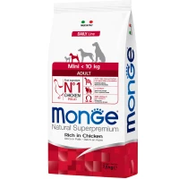 MONGE Dog Mini Adult Сухий корм для дорослих собак малих порід (з куркою)