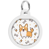 COLLAR Waudog Smart ID Адресник для животных с QR паспортом «Корги»