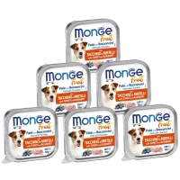 MONGE Dog Fruit Вологий корм для дорослих собак усіх порід (з індичкою та чорницею)