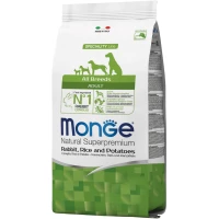 MONGE Dog All breeds Adult Сухий корм для дорослих собак усіх порід (з кроликом)