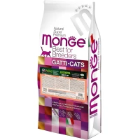 MONGE Cat Bwild Grain Free Сухий корм для дорослих котів усіх порід (з лососем)